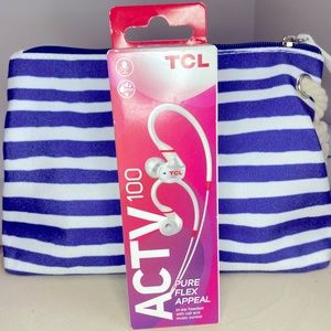 ✌🏼3/$30✌🏼TCL ACTV 100WT Pure Flex Appeal In Ear Headset